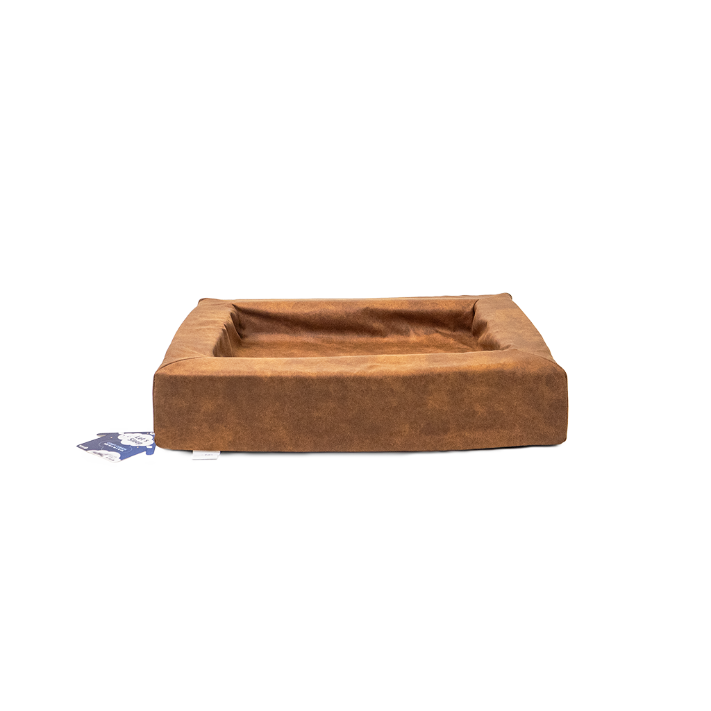 Let's Sleep Hundekorb, Comfy Cushion, 60 x 50 x 12 cm, Cognac