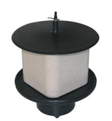 vPlast Lecksteinhalter, Pfahlmontage, Ø 28 cm, für Lecksteine bis 10 kg