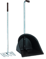 Mistboy Set, Schaufel 78 cm, Forke 85 cm, robustes Garten- und Stallwerkzeug