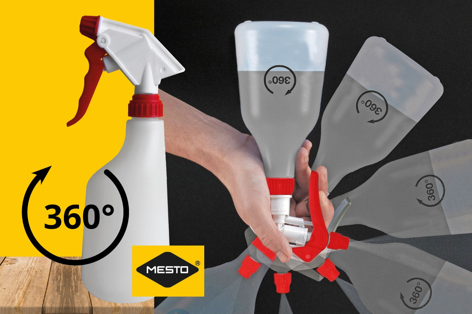 Mesto Handsprüher, 360°, FPM Dichtung, 600 ml