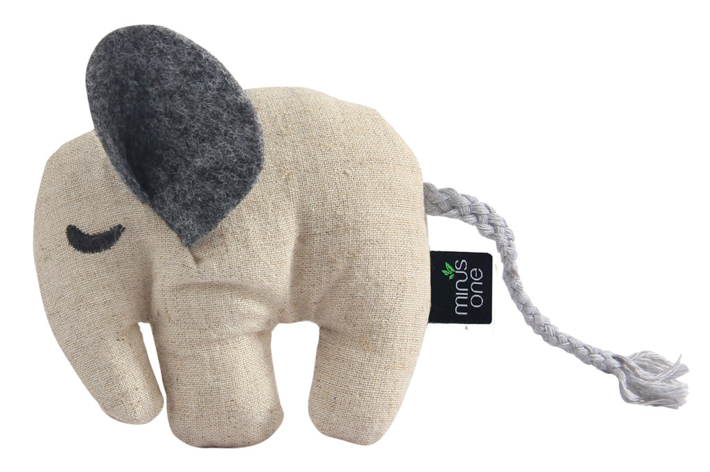 Minus One Katzenspielzeug Elefant, Katzenminze, 9,5 x 8,5 x 2,5 cm