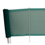 Euro-Netz Universell, Gartenzaunnetz, 80 cm Höhe, 20 m Länge, Maschenweite 0,5 x 0,5 cm, UV-beständiges Polyethylen, 12 Pfosten