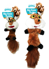 Pawise Hundespielzeug Plüsch Fuchs, Quietschfunktion, elastische Beine, Größe S