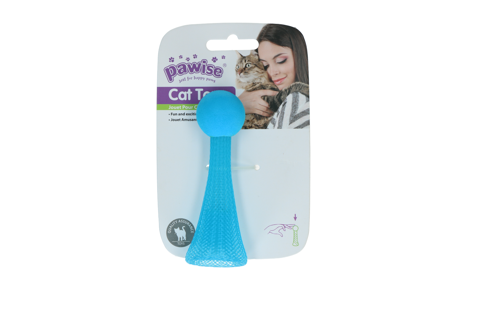 Pawise Katzenspielzeug, LED, Netzmaterial, 10 cm