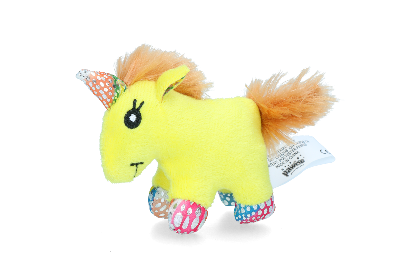 Pawise Katzenspielzeug Unicorn, Plüsch, Catnip, Federn, 12 x 8 cm