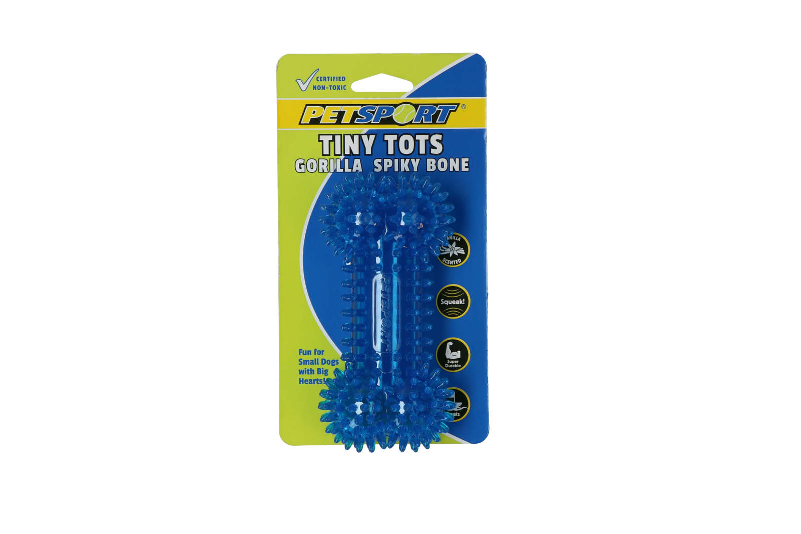 Petsport Hundespielzeug Knochen, TPR, Vanilleduft, schwimmend, Pickelstruktur, 10 cm, sortiert