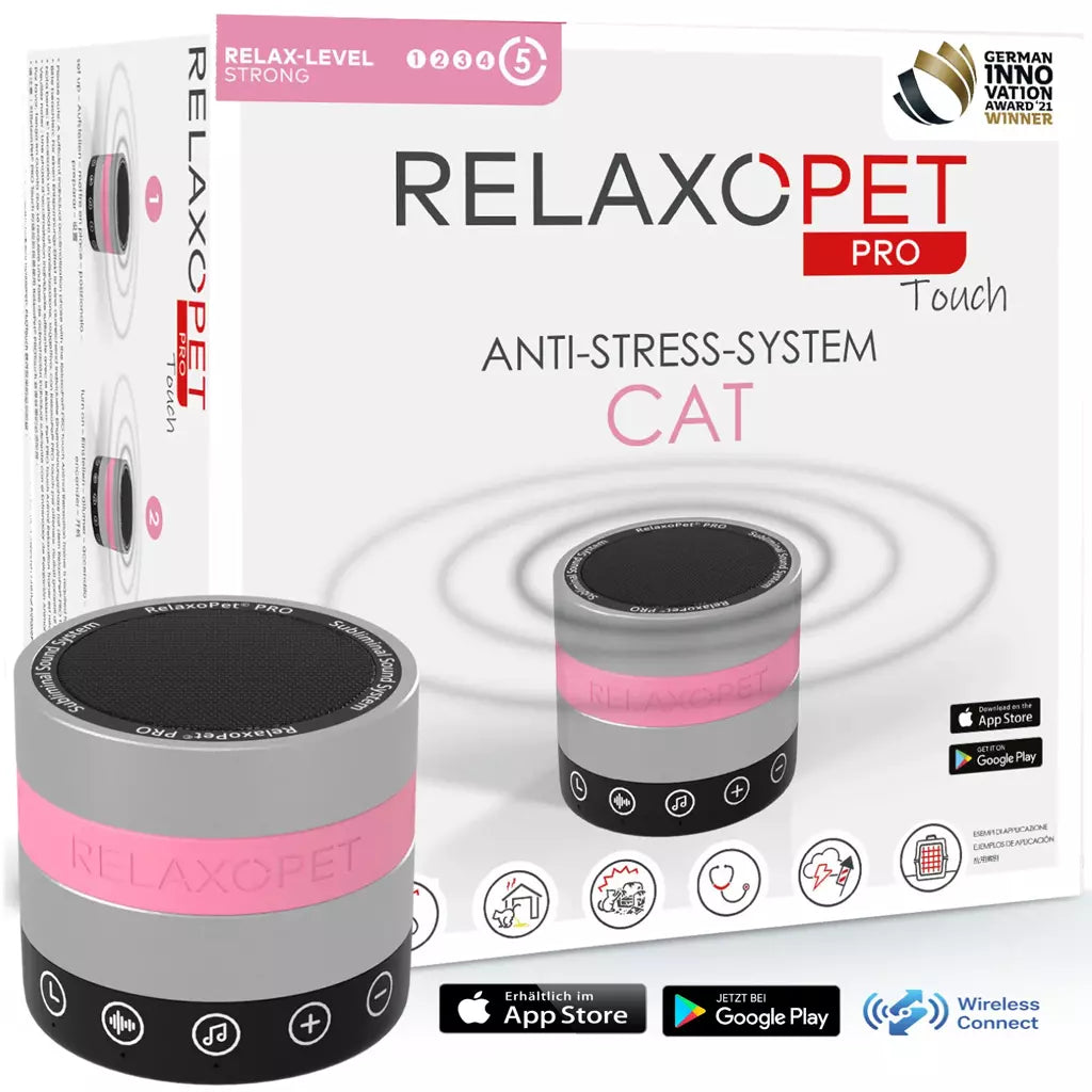 RelaxoPet PRO Touch Entspannungsgerät Katze, kabellos, Ø 6,2 cm, 3 W