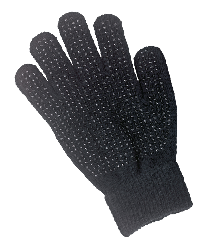 Kinderhandschuh mit Noppen, schwarz, Einheitsgröße