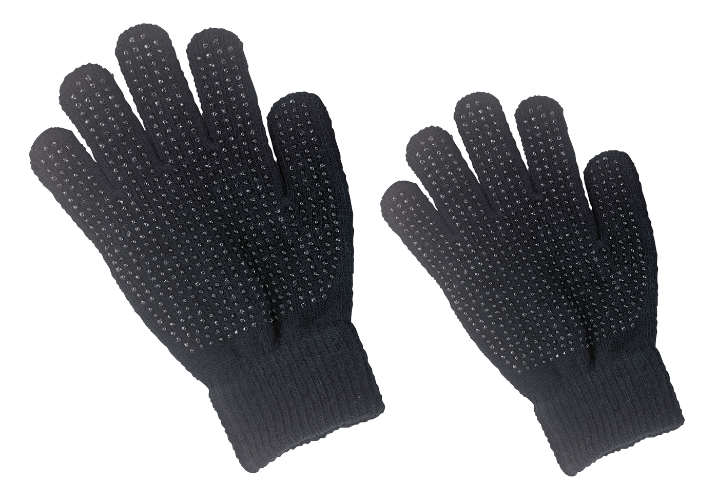 Kinderhandschuh mit Noppen, schwarz, Einheitsgröße