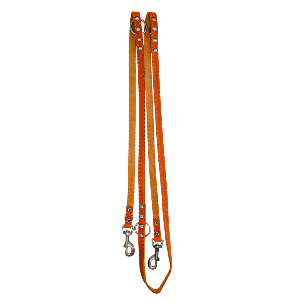 Spotted! Pro Leder Trainingsleine, Cognac, 1,6 x 250 cm