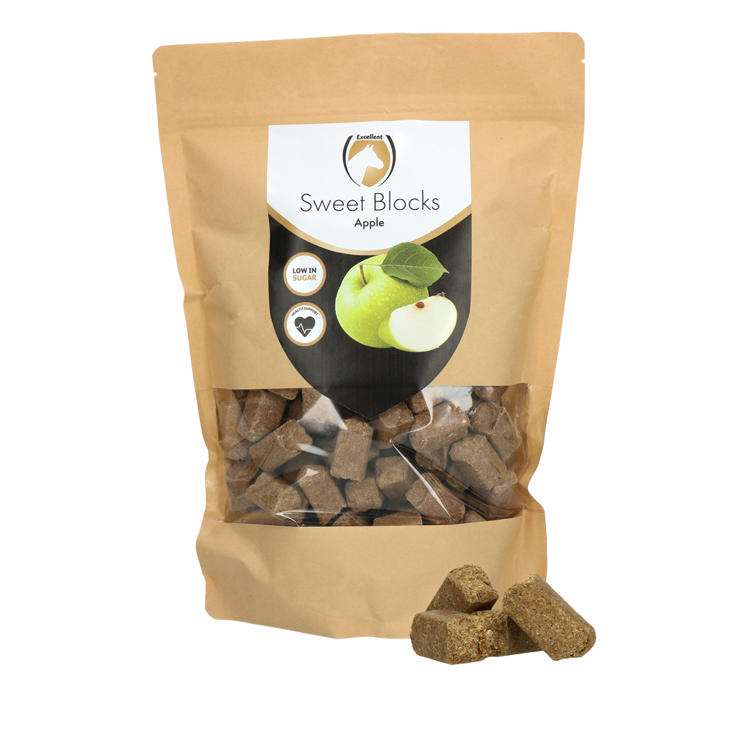 Excellent Horse Sweet Blocks Apfel - Zuckerarm