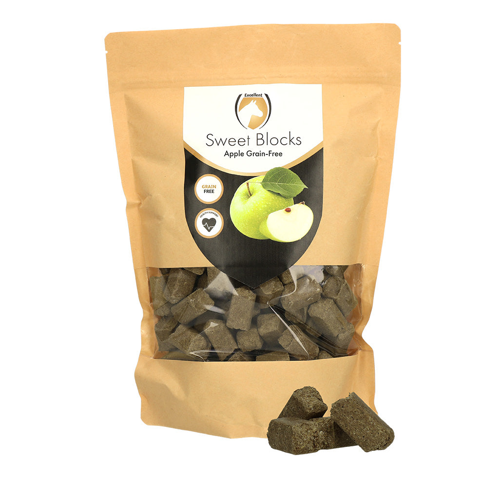 Excellent Horse Sweet Blocksgetreidefrei, Apfel – schmackhafter Pferdesnack