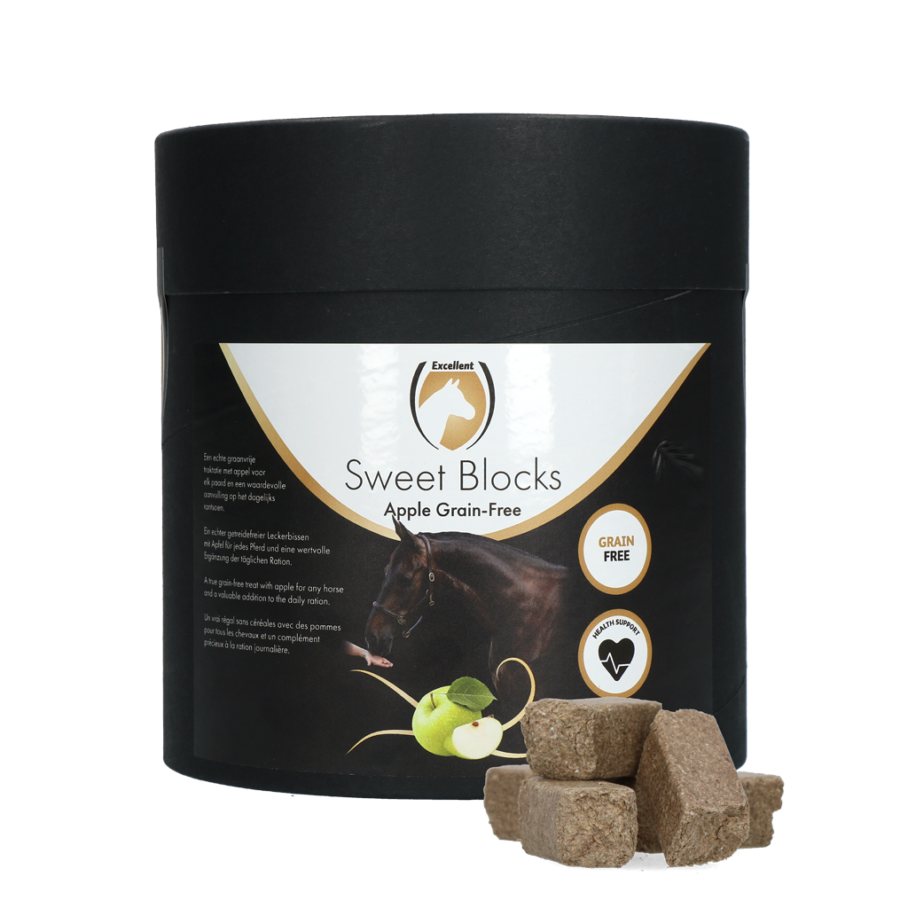 Excellent Horse Sweet Blocksgetreidefrei, Apfel – schmackhafter Pferdesnack