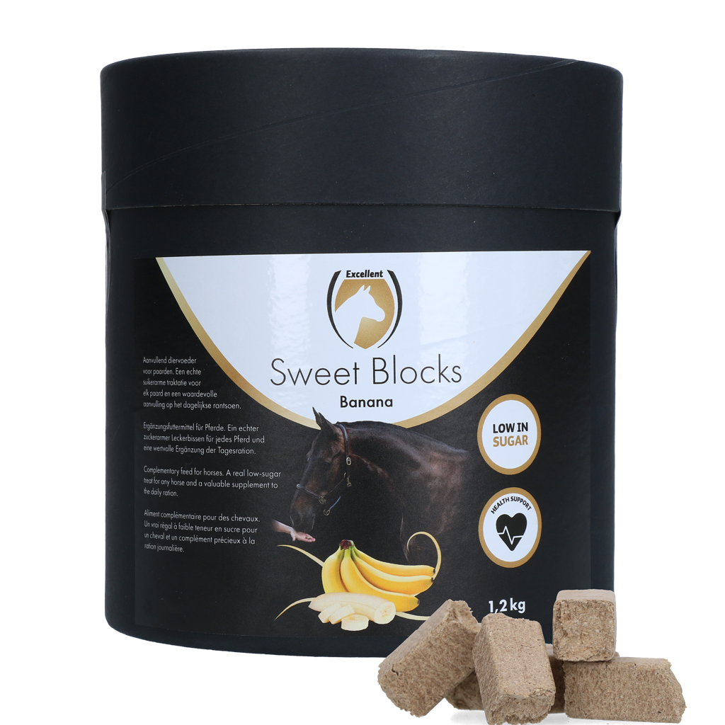 Excellent Horse Sweet Blocks Banane - Zuckerarm