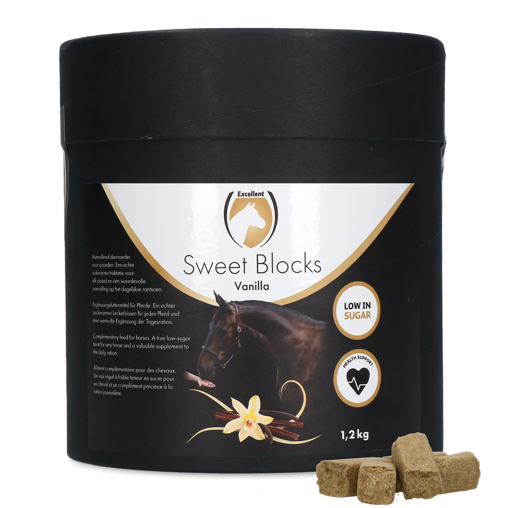 Excellent Horse Sweet Blocks Vanille - Zuckerarm