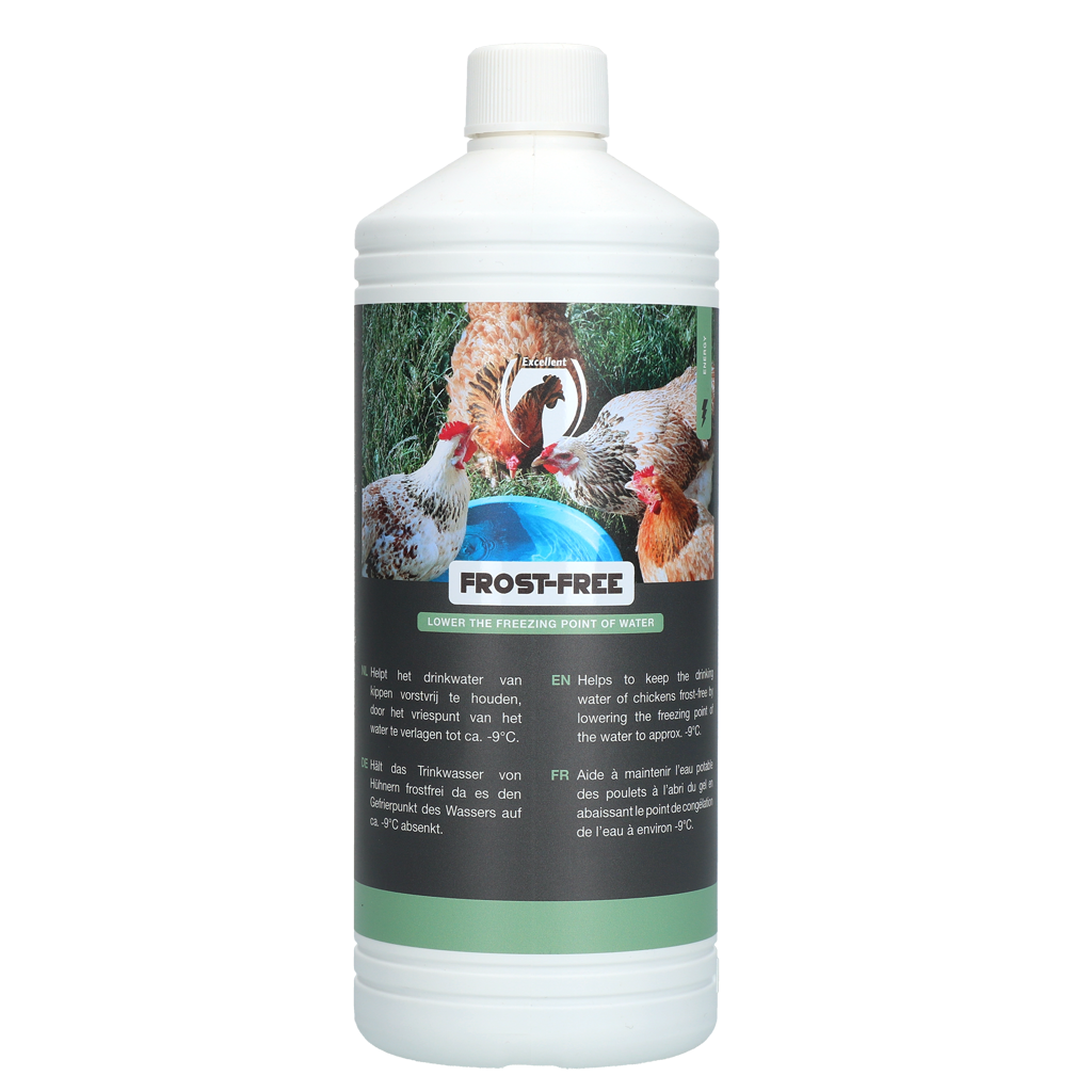 Excellent Frostfree, Hühner-Trinkwasserzusatz, Glyzerin gegen gefrorenes Wasser, 1 l