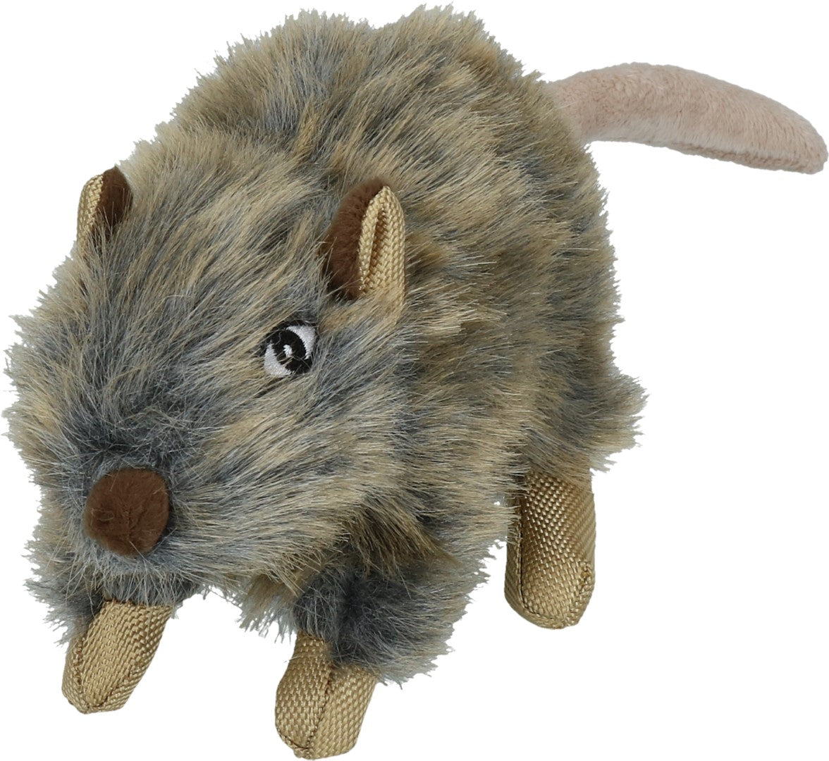 Hundespielzeug Ratte, Plüsch, Quietschie, Wild Life Collection
