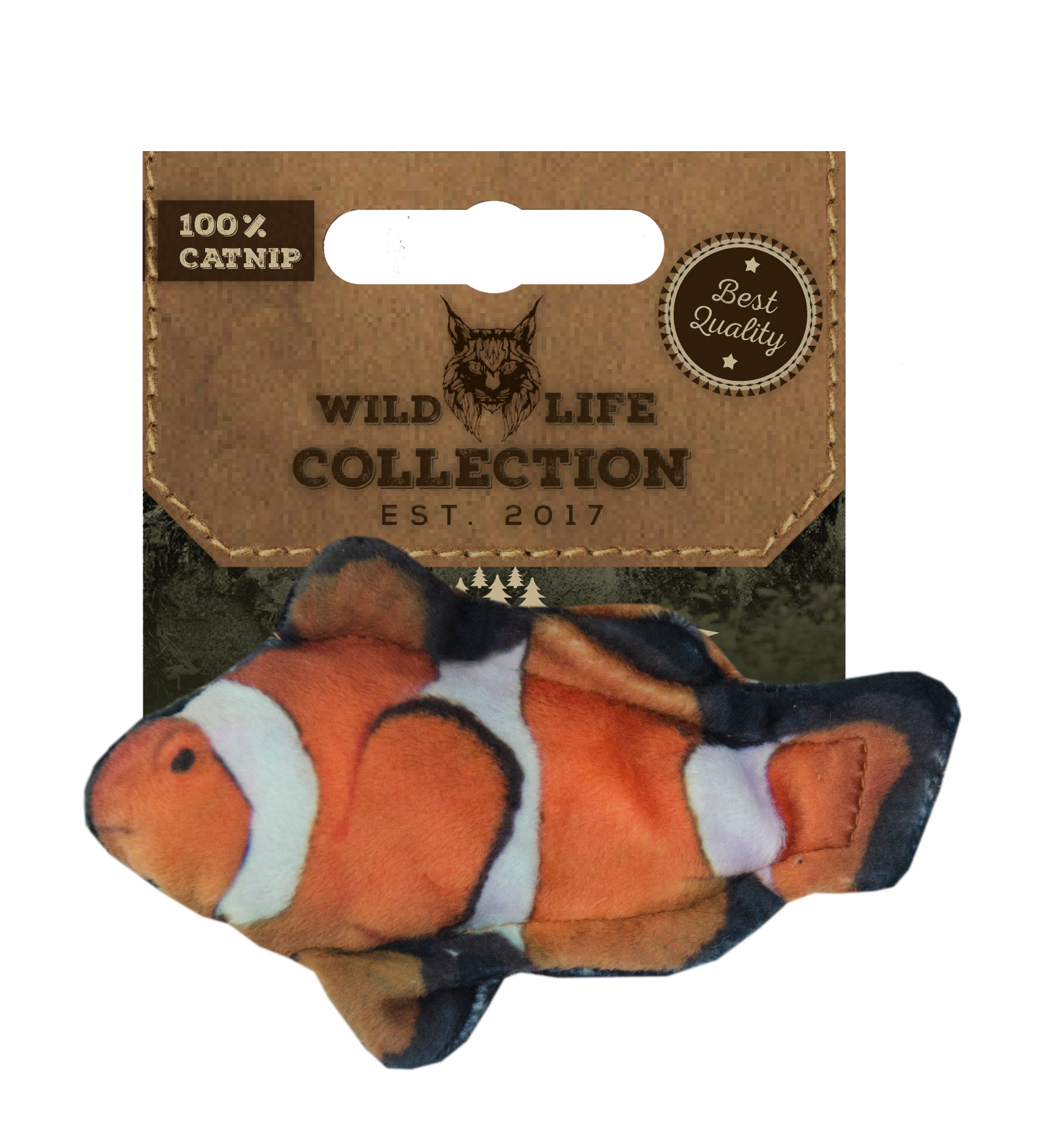Wild Life Cat Katzenspielzeug Clownfisch, Katzenminze
