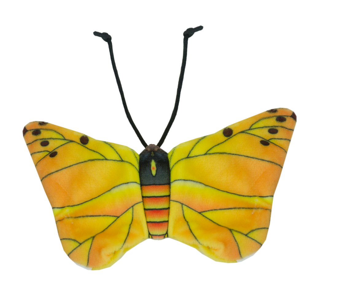 Wild Life Cat Katzenspielzeug, Schmetterling, gelb, Katzenminze