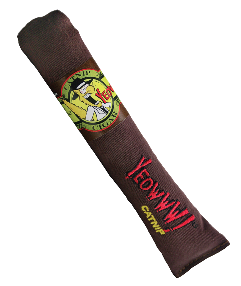 Yeowww! Katzenspielzeug Cigar –  Baumwoll-Spielzeug mit Katzenminze