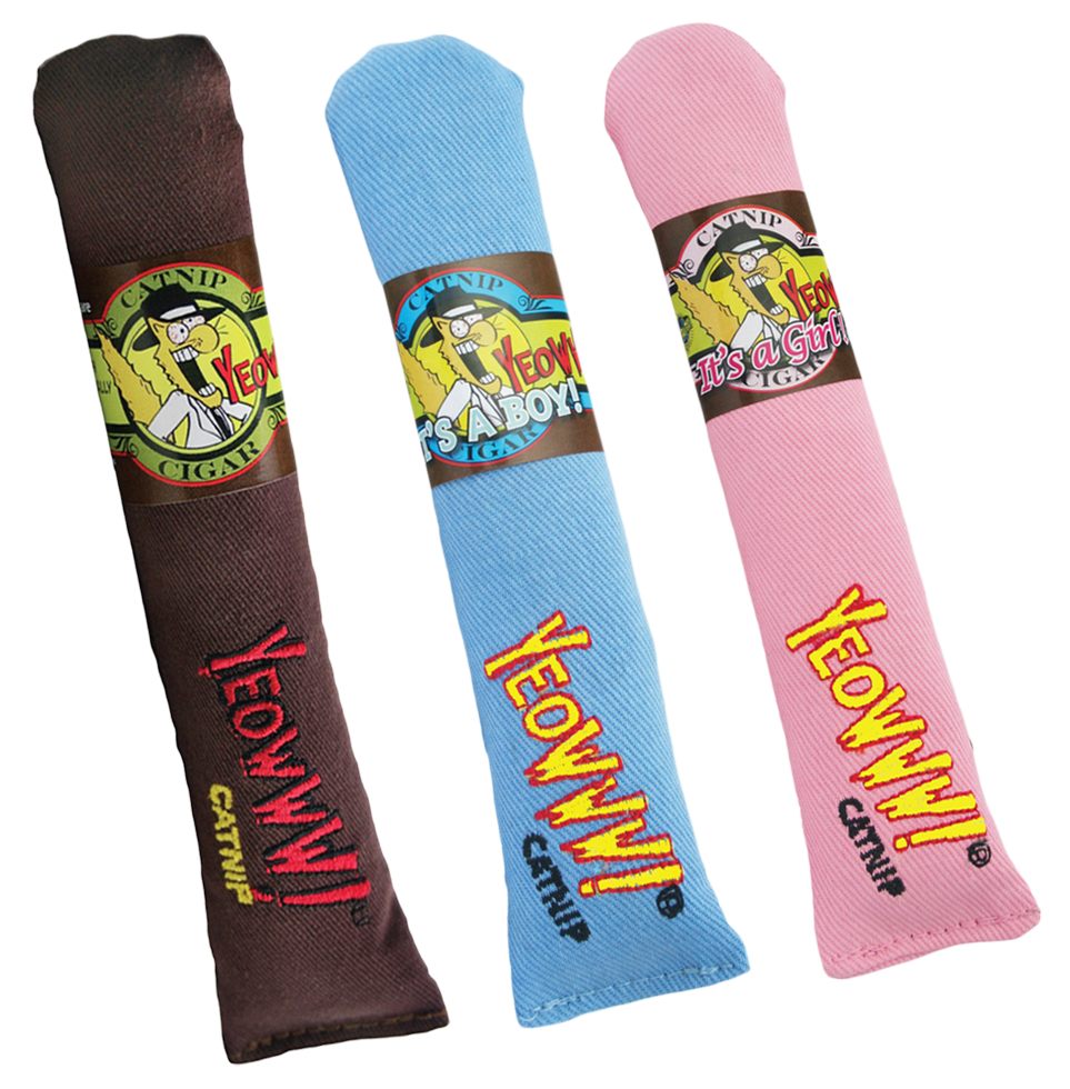 Yeowww! Katzenspielzeug Cigar –  Baumwoll-Spielzeug mit Katzenminze