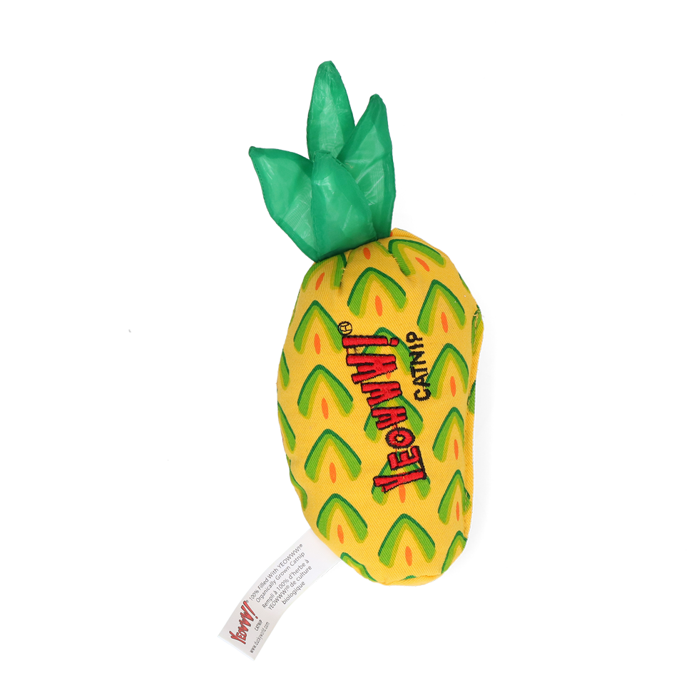 Yeowww! Katzenspielzeug, Ananas, Katzenminze, 17,7 cm