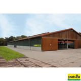 Windschutz-Spannpanele, Höhe 3,00 m Breite  9,10 m