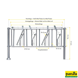 Selbstfangfreßgitter SV 1/1, Halsweite verstellbar, vz