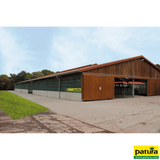 Windschutz-Spannpanele, Höhe 3,00 m Breite  9,10 m