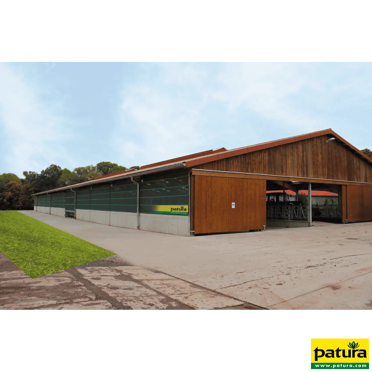 Windschutz-Spannpanele, Höhe 3,00 m Breite  6,10 m