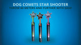 Dog Comets Ball Launcher, Länge 58 cm, für Bälle bis Ø 6 cm, rosa
