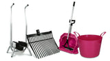Stall Hygiene-Set Rosa/Schwarz